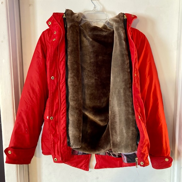 Girls Hawke & Co red coat - Picture 2 of 4